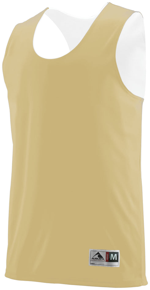 Augusta Sportswear Youth Reversible Wicking Tank (149), Color 'Vegas Gold/White'